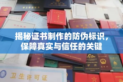 甘洛揭秘证书制作的防伪标识，保障真实与信任的关键